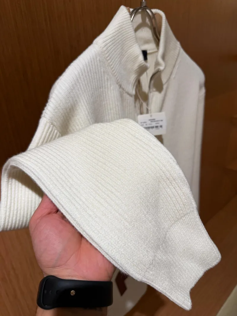 Hermes Fermuarlı Triko Ceket