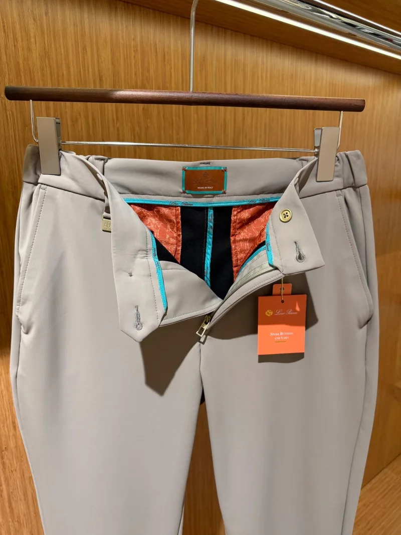 Loro Piana Krem Kumaş Pantolon