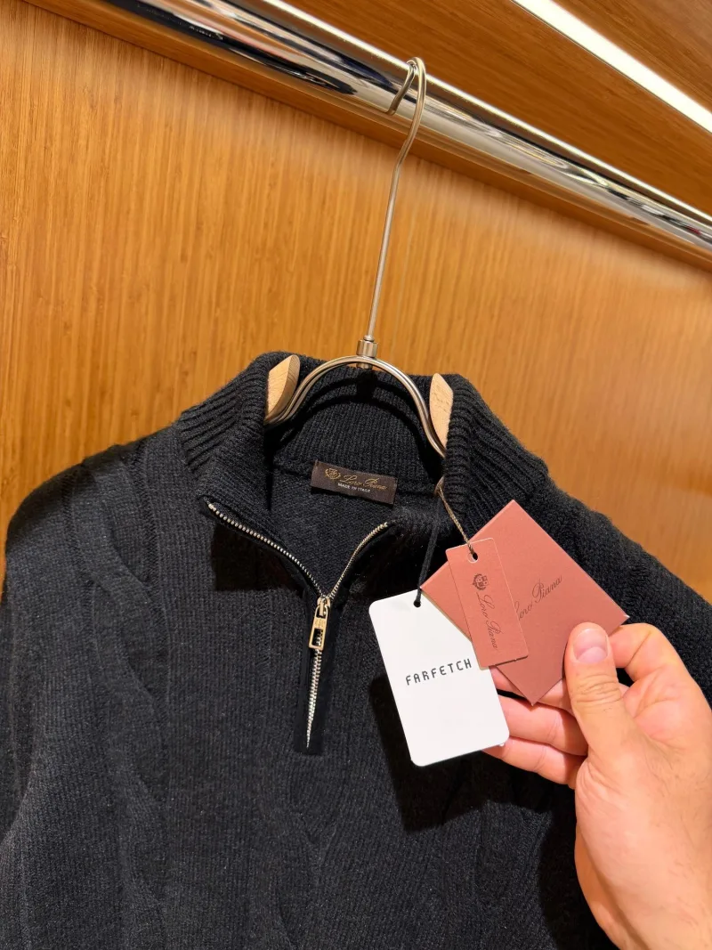 Loro Piana Siyah F  Triko