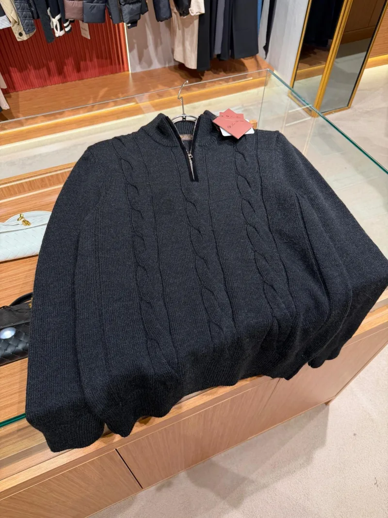 Loro Piana Siyah F  Triko
