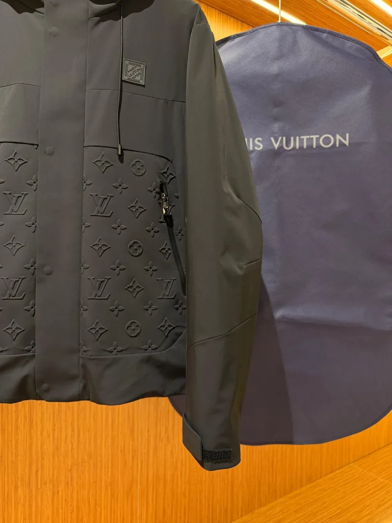 Louis Vuitton Black Hooded Puffer Jacket