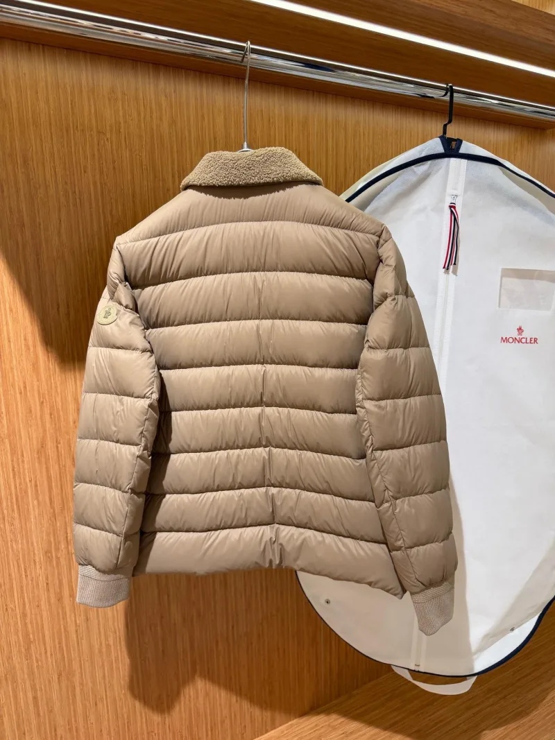 Moncler Beige Puffer Sleeve Jacket