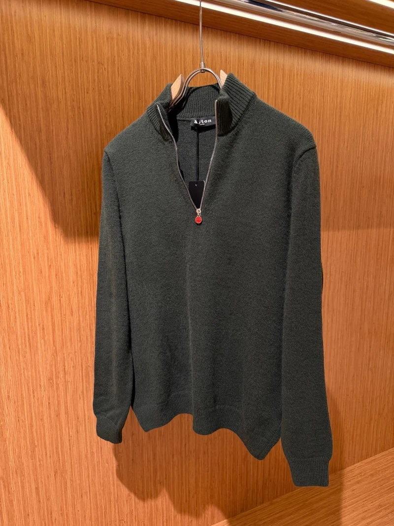 Kiton Yarım Fermuarlı Hırka  Y