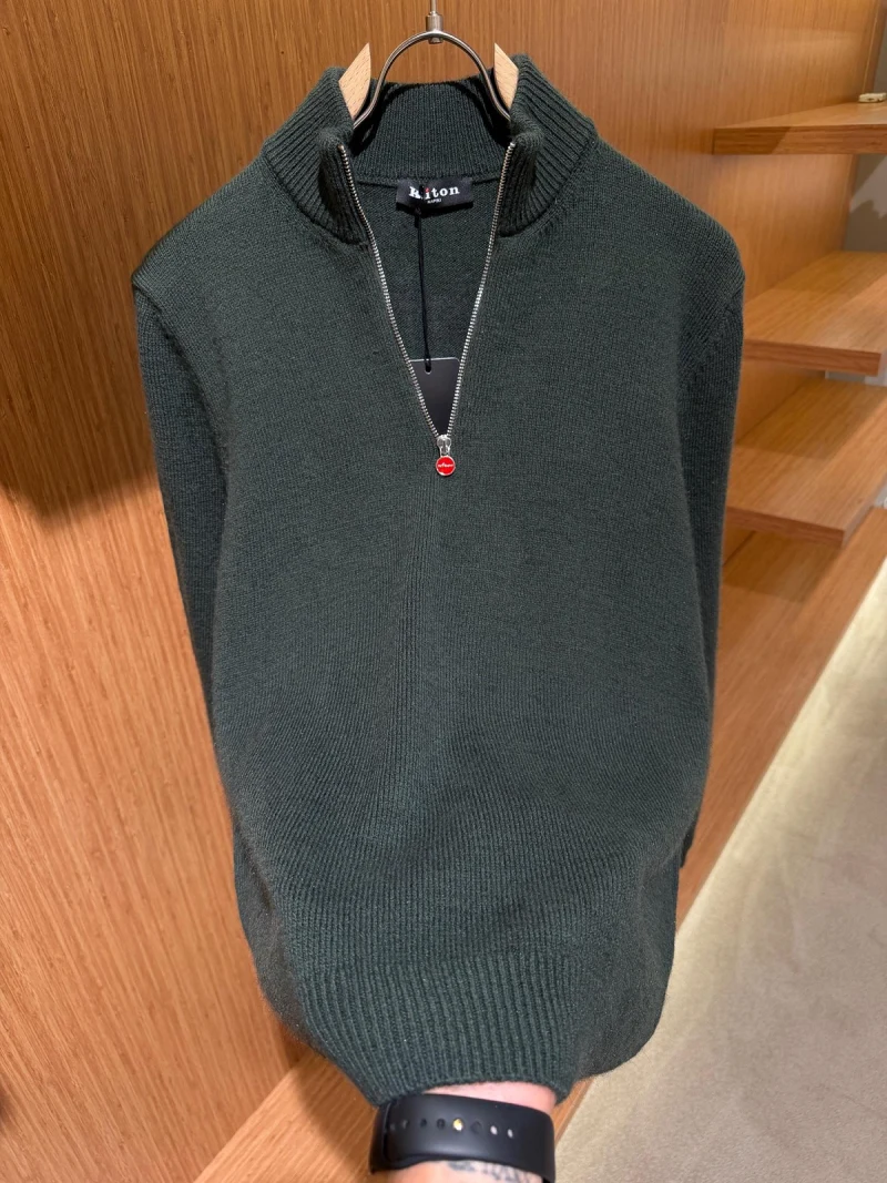 Kiton Yarım Fermuarlı Hırka  Y
