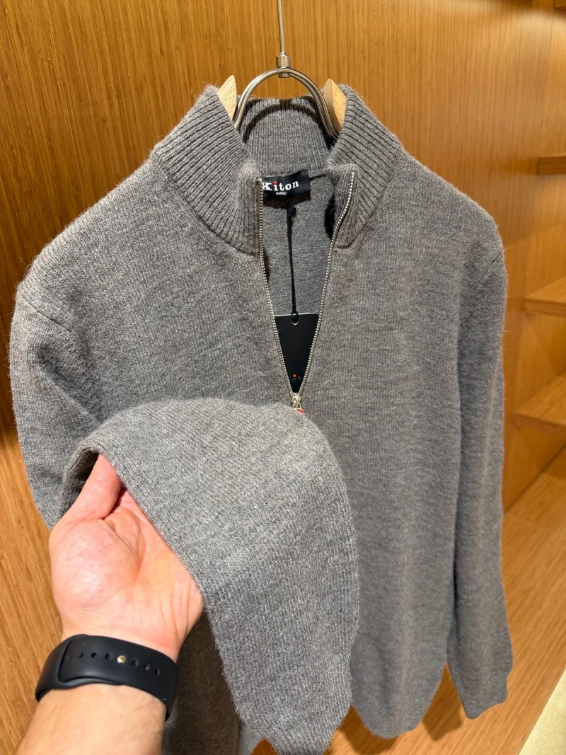 Kiton Yarım Fermuarlı Hırka K