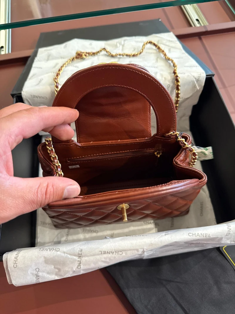 Chanel Brown Quilted Bag