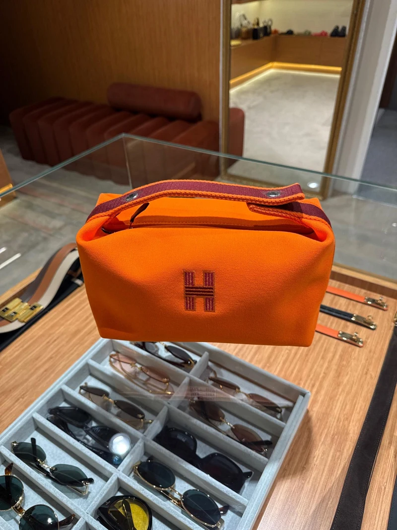 Hermes Orange Pouch