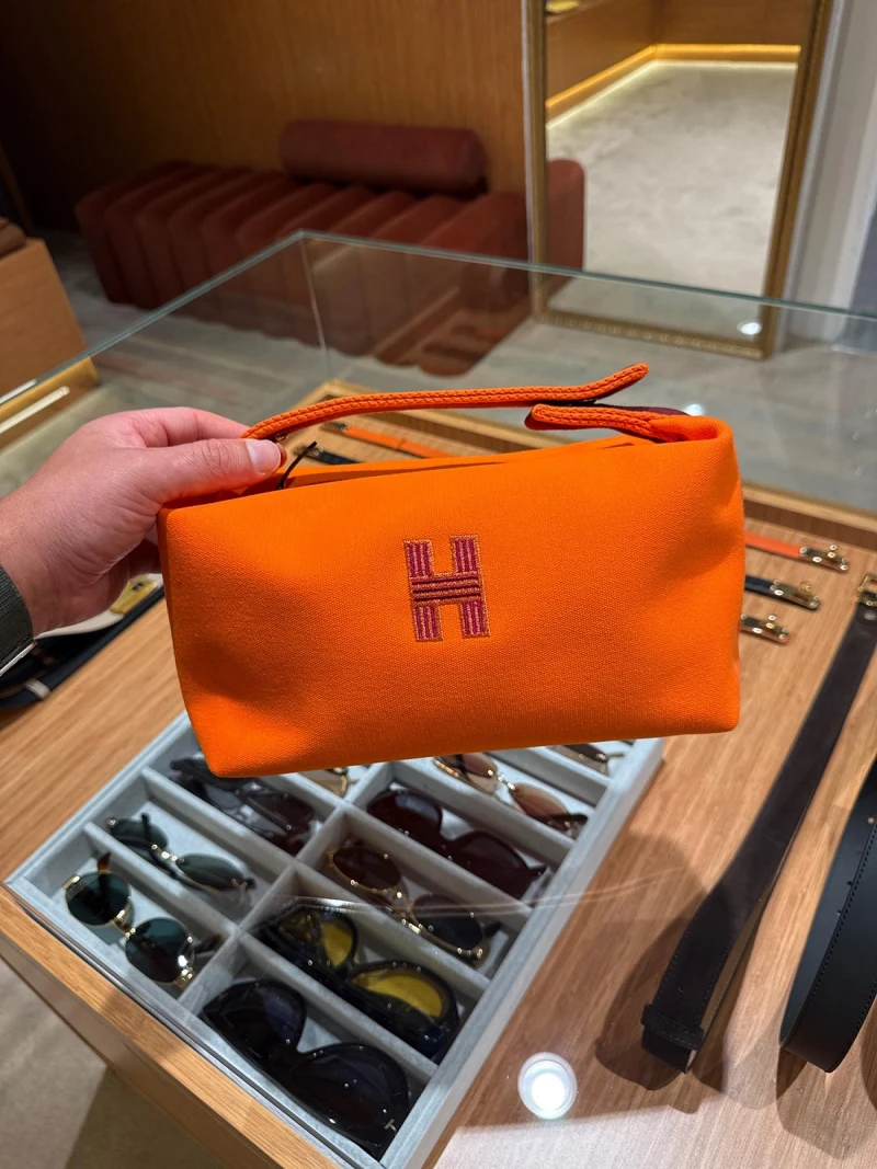 Hermes Orange Pouch