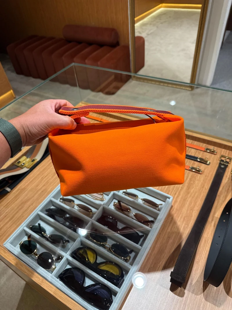 Hermes Orange Pouch