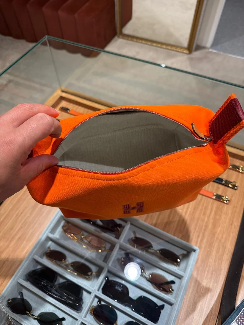 Hermes Orange Pouch