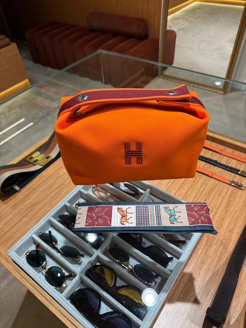 Hermes Orange Pouch