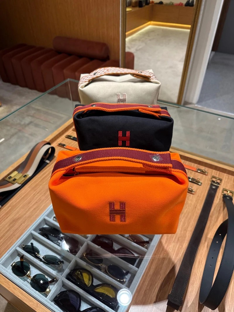 Hermes Orange Pouch