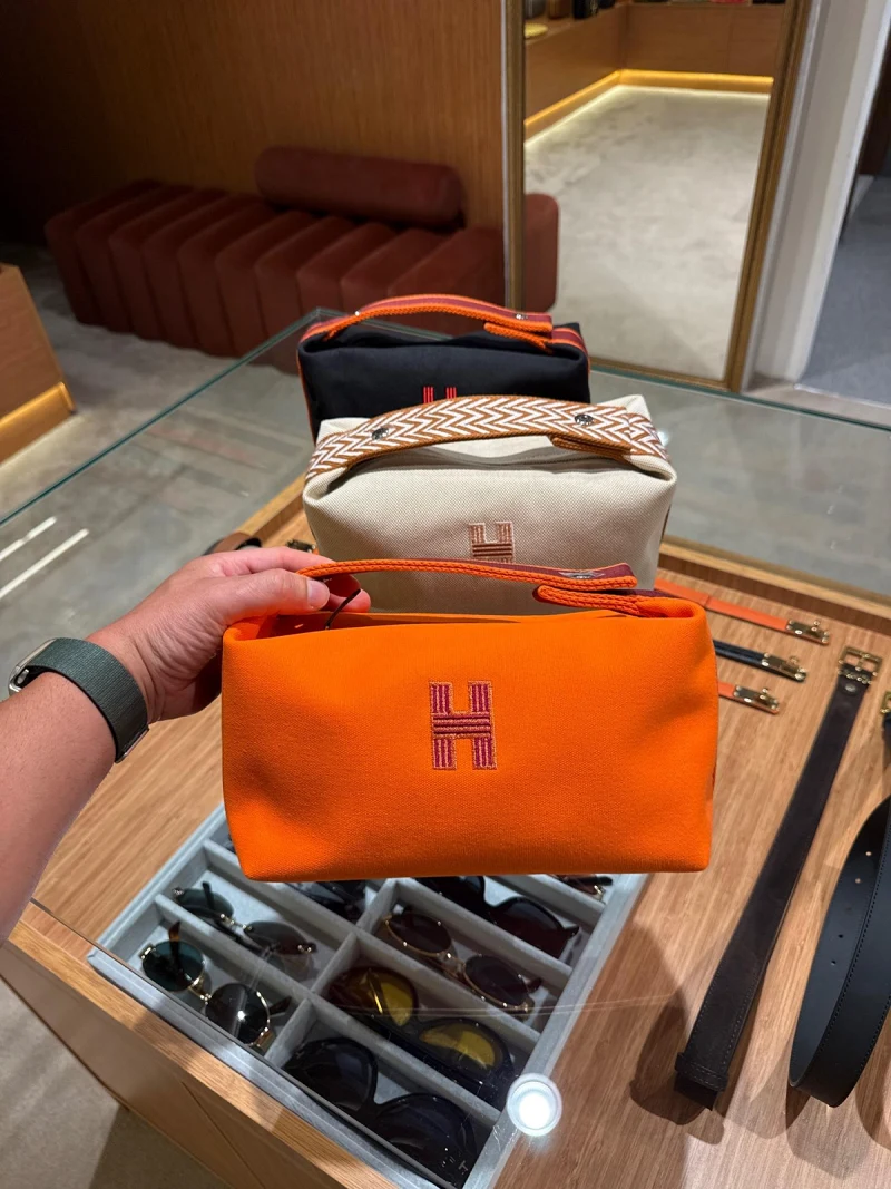 Hermes Orange Pouch