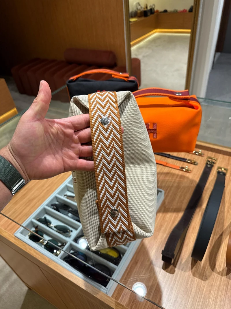 Hermes Beige Pouch