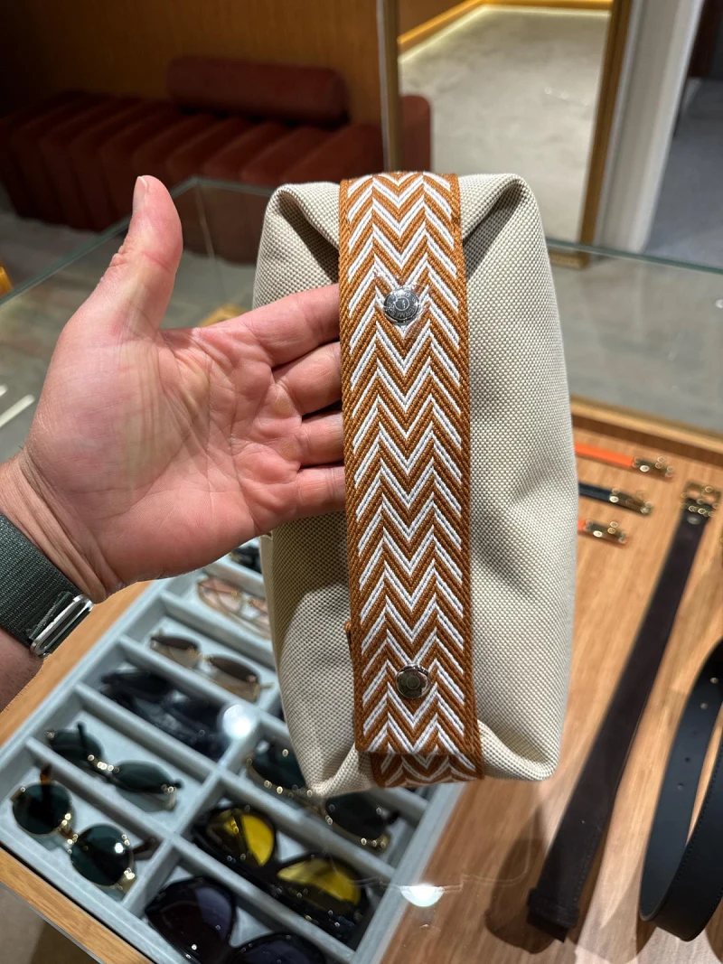 Hermes Beige Pouch