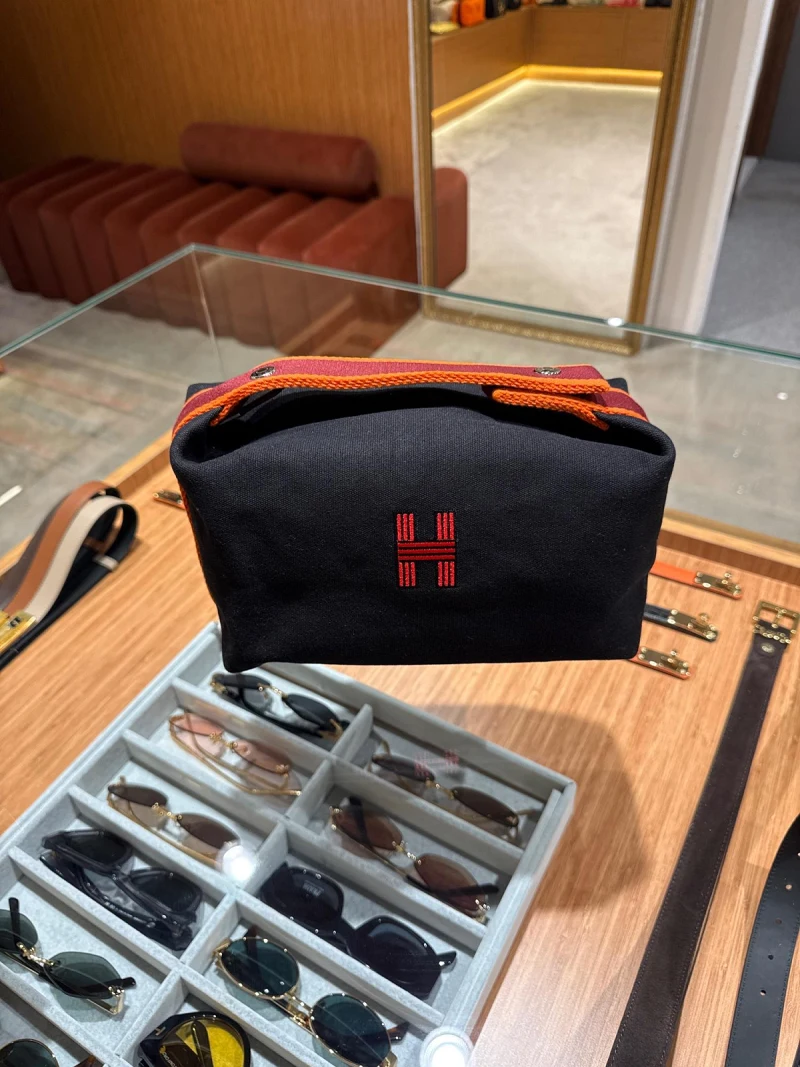 Hermes Black Pouch