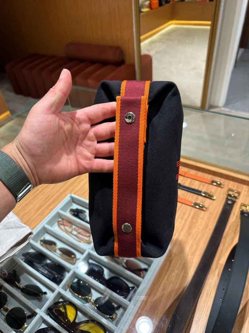 Hermes Black Pouch