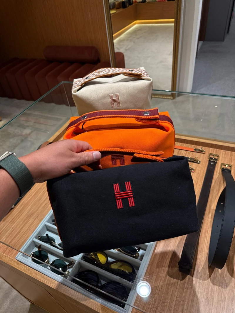 Hermes Black Pouch
