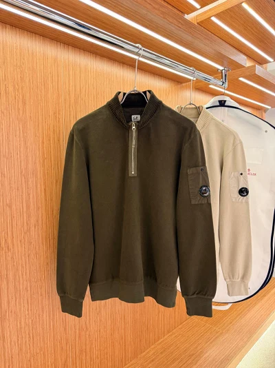 Company Wool Zip Sweater HAKİ