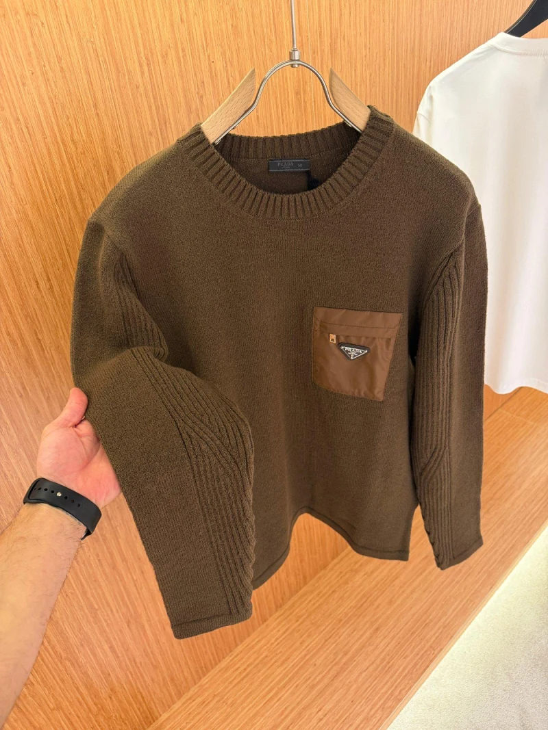 Prada Kahve Knitwear