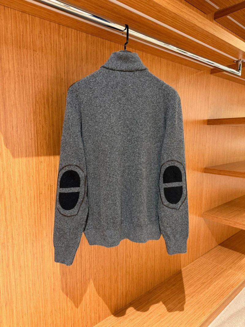 Hermes Zipped Hırka Grey