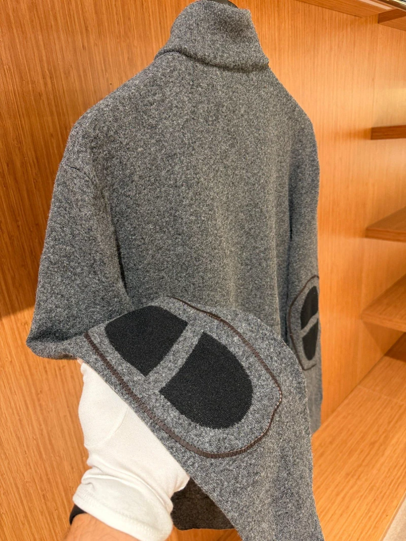 Hermes Zipped Hırka Grey