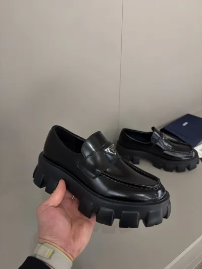Prada Brushed leather Monolith MEN