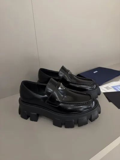Prada Brushed leather Monolith MEN