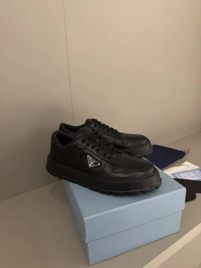 Prada Siyah Deri Ayakkabı