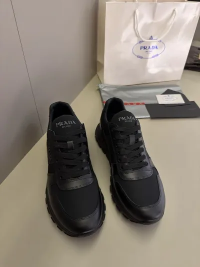 Prada siyah logo sneakers