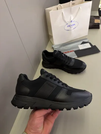 Prada siyah logo sneakers
