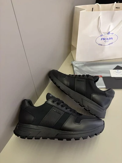 Prada siyah logo sneakers