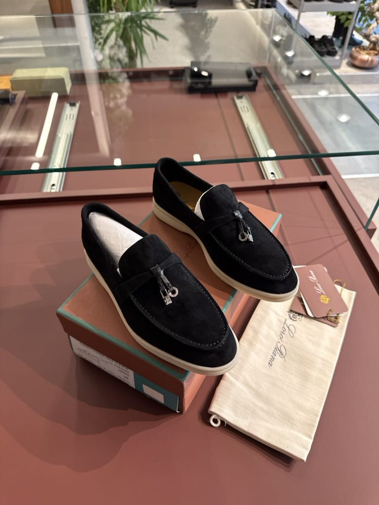 Loro Piana Siyah Loafer