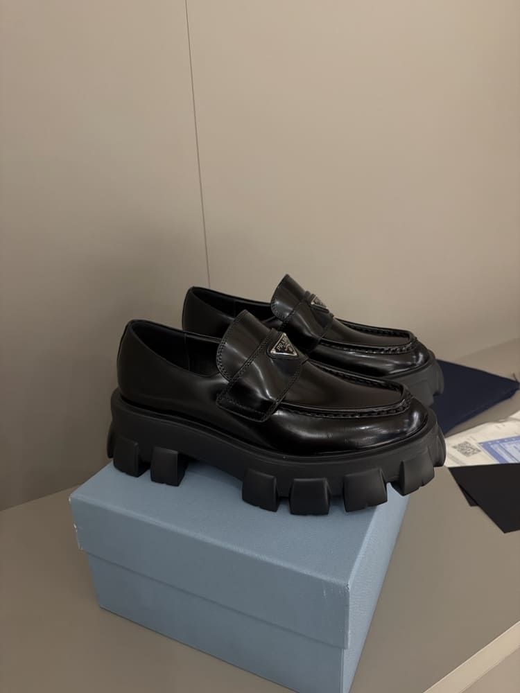 Prada Brushed leather Monolith MEN