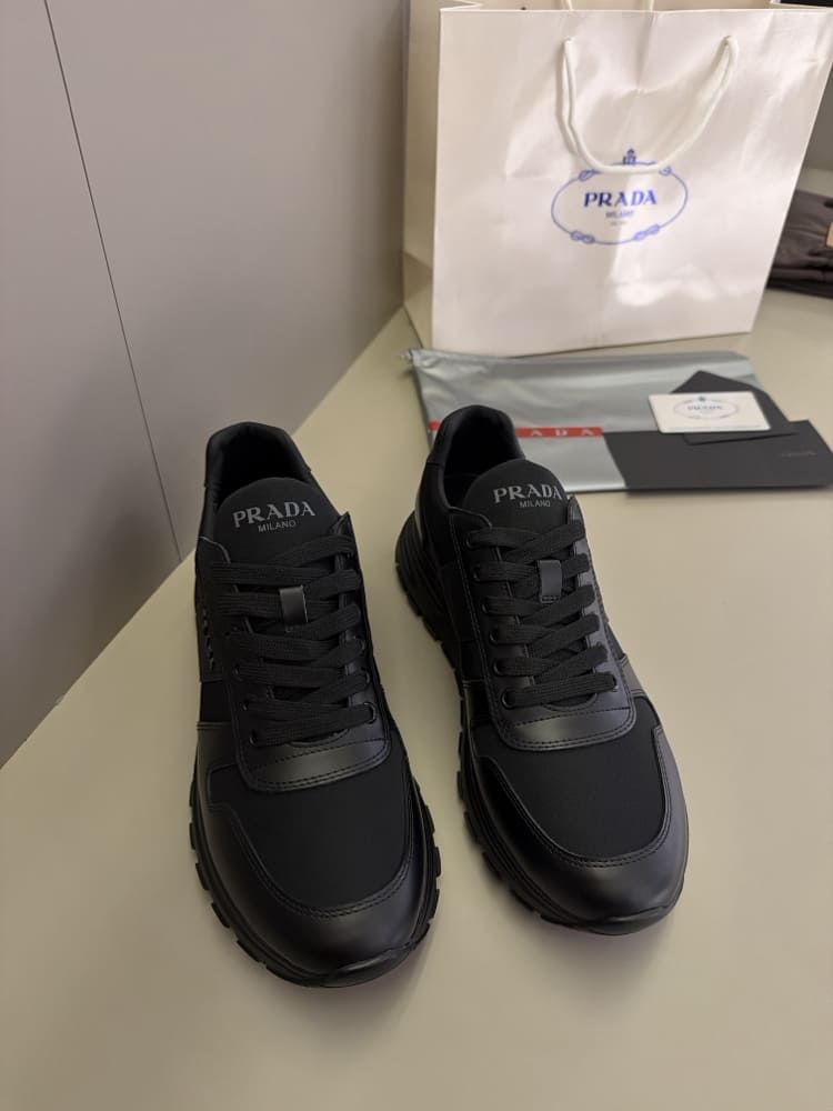 Prada siyah logo sneakers